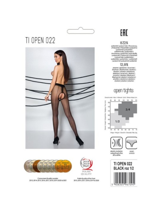 PASSION - TIOPEN 022 COLLANT NOIR 1/2 20 DEN