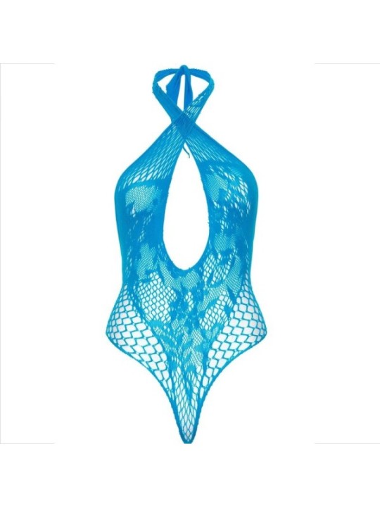 LEG AVENUE - LICOL TEDDY AVEC DENTELLE BLEU