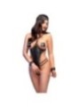 CHILIROSE - CR 4638 ENSEMBLE BODY SANS CROTCHLESS NOIR S/M