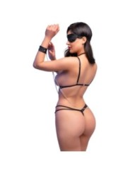 CHILIROSE - CR 4638 ENSEMBLE BODY SANS CROTCHLESS NOIR S/M