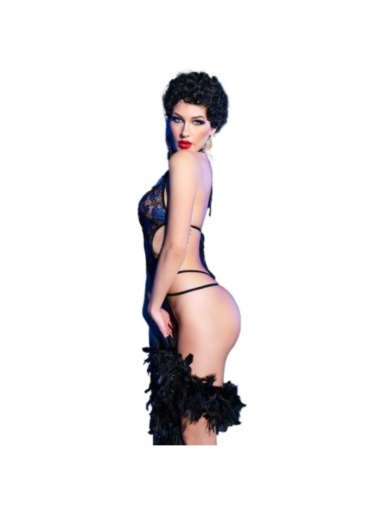 CHILIROSE - CR 4479 BODY SANS CROCHET BLEU S/M