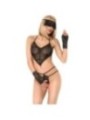CHILIROSE - CR 3882 ENSEMBLE BODY SANS CROCHET NOIR S/M