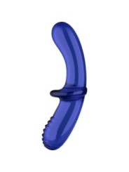 SATISFYER - GODE DOUBLE CRISTAL BLEU