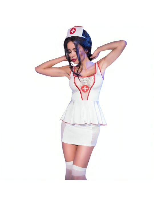 CHILIROSE - CR 4160 COSTUME HAUT ET JUPE DINFIRMIÈRE S/M