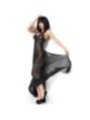 CHILIROSE - CR 3883 BABYDOLL LONGUE NOIR S/M