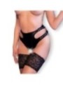 CHILIROSE - CR 4656 CULOTTE CROCHLESS NOIR S/M
