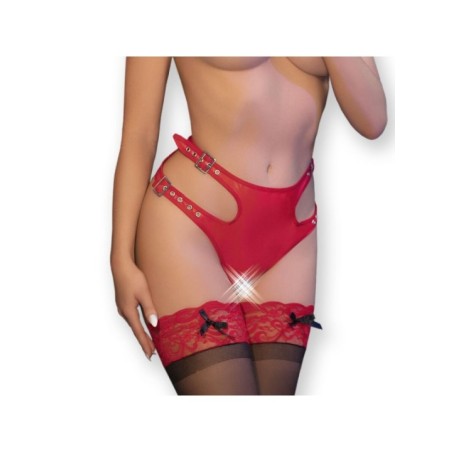 CHILIROSE - CR 4656 CULOTTE CROCHLESS ROUGE L/XL