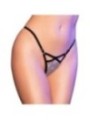CHILIROSE - CR 4665 STRING ARGENT & NOIR S/M