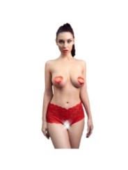 CHILIROSE - CR 4641 CULOTTE CROCHLESS ROUGE L/XL