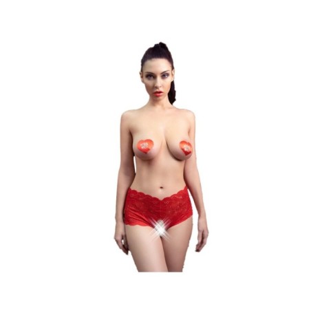 CHILIROSE - CR 4641 CULOTTE CROCHLESS ROUGE L/XL