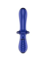 SATISFYER - GODE DOUBLE CRISTAL BLEU