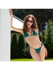 CHILIROSE - CR 4449 ENSEMBLE BIKINI VERT S/M