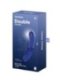 SATISFYER - GODE DOUBLE CRISTAL BLEU