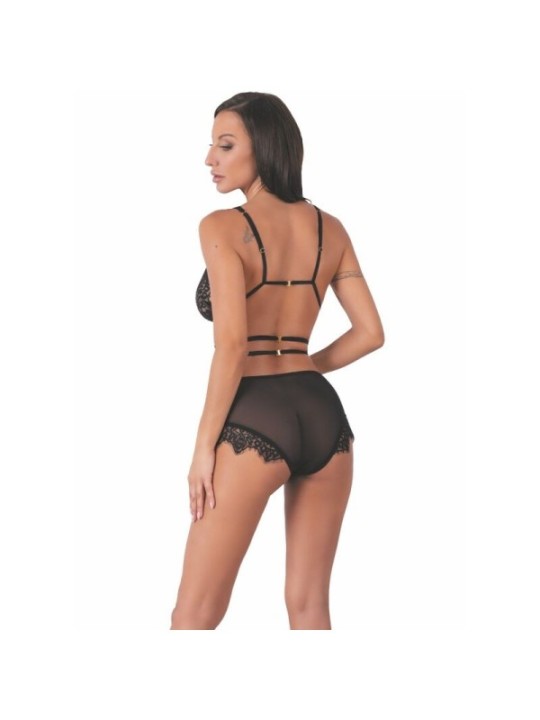 LIVCO CORSETTI FASHION - DREZNA LC 90733 SOUTIEN-GORGE + CULOTTE NOIR