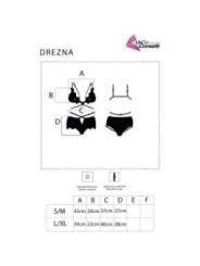 LIVCO CORSETTI FASHION - DREZNA LC 90733 SOUTIEN-GORGE + CULOTTE NOIR