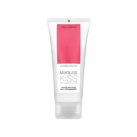 MIXGLISS - LUBRIFIANT BASE D'EAU SAVEUR FRAISE 70 ML