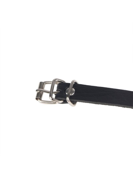 SUBBLIME - CHAINE BAGUE CUIR CEINTURE NOIR TAILLE UNIQUE