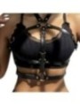 SUBBLIME - HARNAIS POITRINE ANNEAU CUIR NOIR TAILLE UNIQUE