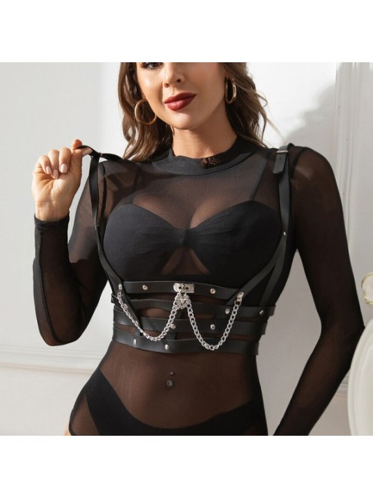 SUBBLIME - HARNAIS CORSET AVEC CHAÎNE DÉTAIL TAILLE UNIQUE