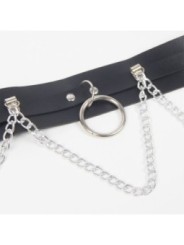 SUBBLIME - HARNAIS CEINTURE ET JARRETIÈRES AVEC ANNEAUX ET CHAÎNE DÉTAIL TAILLE UNIQUE