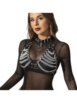SUBBLIME - SOUTIEN-GORGE HARNAIS ET COLLIER AVEC CHAÎNE S TAILLE UNIQUE