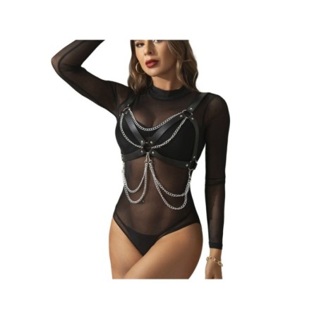 SUBBLIME - SOUTIEN-GORGE HARNAIS AVEC CHAÎNE DÉTAIL TAILLE UNIQUE