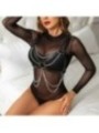 SUBBLIME - SOUTIEN-GORGE HARNAIS AVEC CHAÎNE DÉTAIL TAILLE UNIQUE