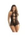 SUBBLIME - TEDDY HALTER NECK DOS NU DENTELLE NOIR S/M