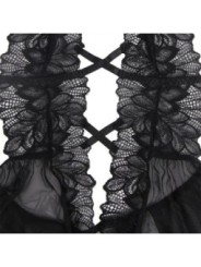 SUBBLIME - TEDDY HALTER NECK DOS NU DENTELLE NOIR S/M