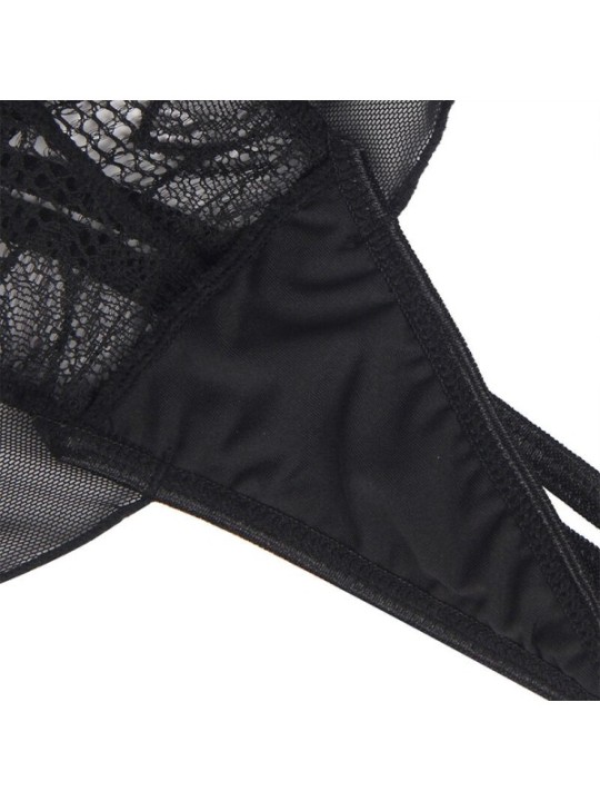 SUBBLIME - TEDDY HALTER NECK DOS NU DENTELLE NOIR S/M