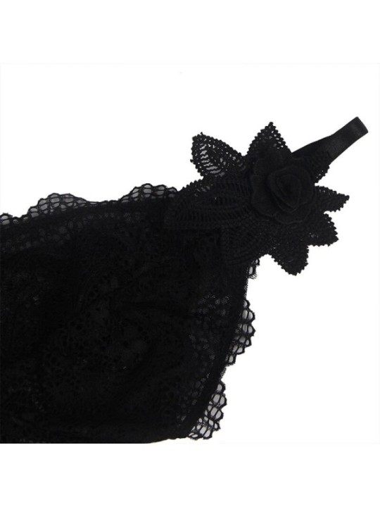 SUBBLIME - TISSU TULLE BABYDOLL AVEC DENTELLE ET DÉTAIL FLEUR NOIR S/M