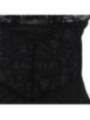 SUBBLIME - BABYDOLL  BRETELLES RÉGLABLES ET DENTELLE TRANSPARENTE IMPRIMÉ FLORAL NOIR S/M
