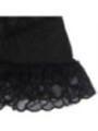 SUBBLIME - BABYDOLL  BRETELLES RÉGLABLES ET DENTELLE TRANSPARENTE IMPRIMÉ FLORAL NOIR S/M