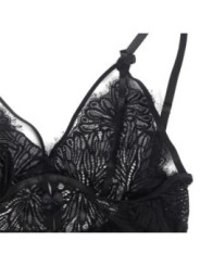 SUBBLIME - BABYDOLL  BRETELLES EN DENTELLE RÉGLABLES NOIR L/XL