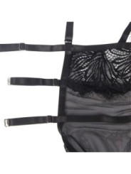 SUBBLIME - BABYDOLL  BRETELLES EN DENTELLE RÉGLABLES NOIR L/XL