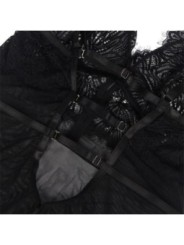 SUBBLIME - BABYDOLL  BRETELLES EN DENTELLE RÉGLABLES NOIR L/XL