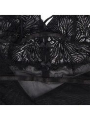 SUBBLIME - BABYDOLL  BRETELLES EN DENTELLE RÉGLABLES NOIR L/XL