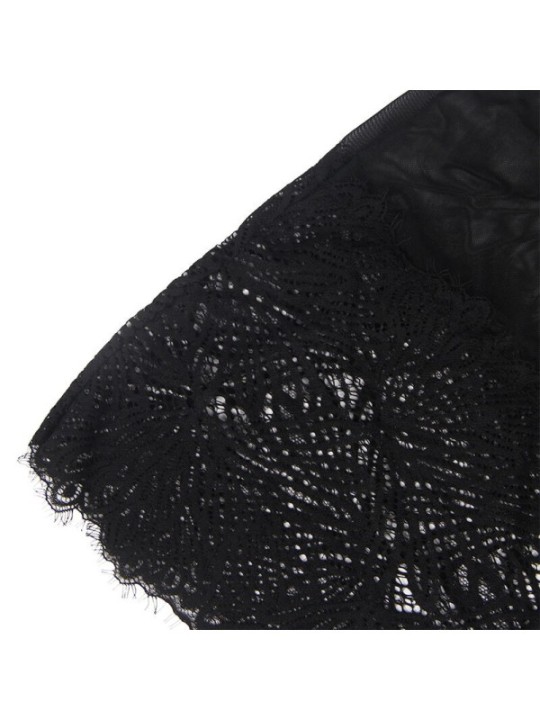 SUBBLIME - BABYDOLL  BRETELLES EN DENTELLE RÉGLABLES NOIR L/XL