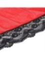 SUBBLIME - ROBE EN TISSU TRANSPARENT DÉTAIL DENTELLE ROUGE L/XL