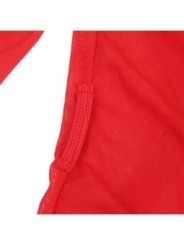 SUBBLIME - ROBE EN TISSU TRANSPARENT DÉTAIL DENTELLE ROUGE L/XL
