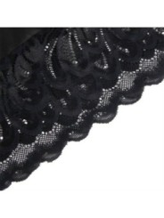 SUBBLIME - BABYDOLL AVEC POITRINE IMPRIMÉ FLEURI NOIR L/XL