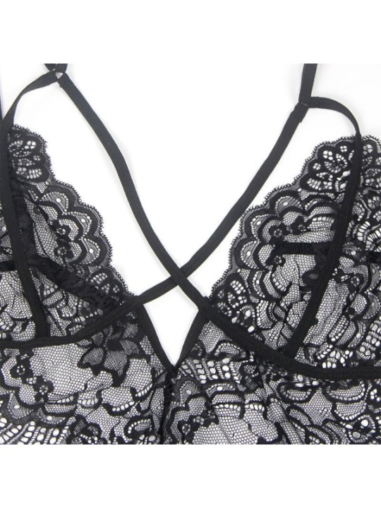 SUBBLIME - COSTUME DE POLICE CORPS EN DENTELLE NOIR S/M
