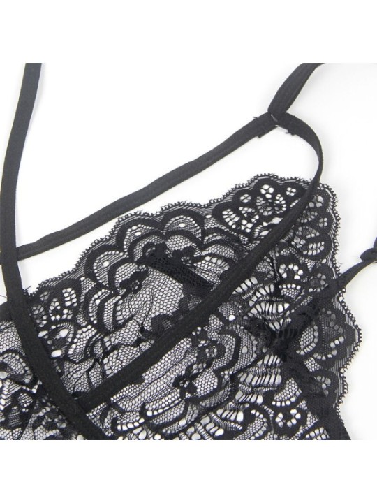 SUBBLIME - COSTUME DE POLICE CORPS EN DENTELLE NOIR S/M