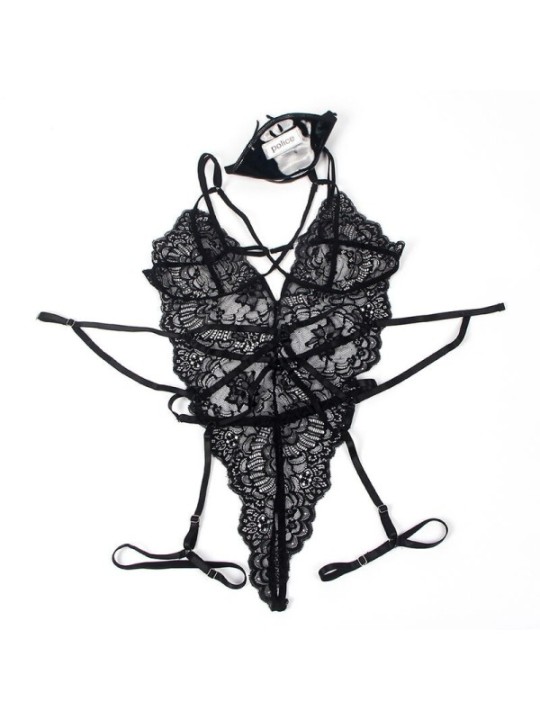 SUBBLIME - COSTUME DE POLICE CORPS EN DENTELLE NOIR L/XL