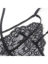 SUBBLIME - COSTUME DE POLICE CORPS EN DENTELLE NOIR L/XL