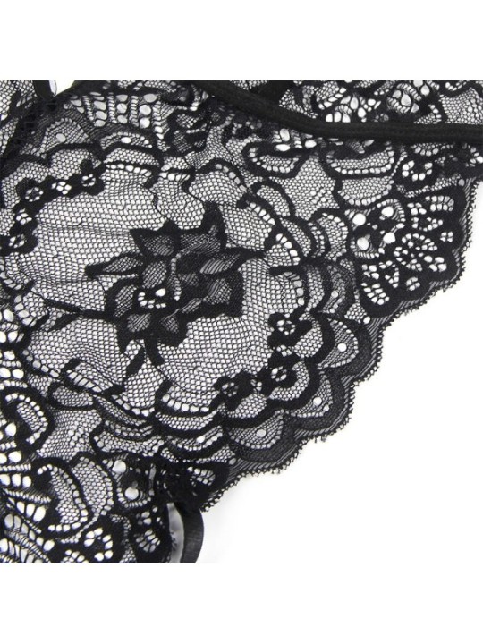 SUBBLIME - COSTUME DE POLICE CORPS EN DENTELLE NOIR L/XL
