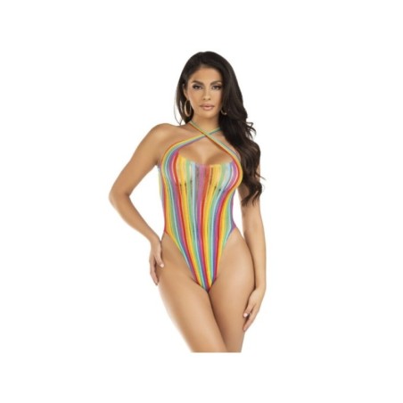 LEG AVENUE - BODY CROISÉ MULTICOLORE