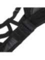 SUBBLIME - ENSEMBLE DEUX PIÈCES DE SOUTIEN-GORGE TRANSPARENT ET BANDES S/M