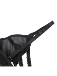 SUBBLIME - ENSEMBLE DEUX PIÈCES DE SOUTIEN-GORGE TRANSPARENT ET BANDES S/M