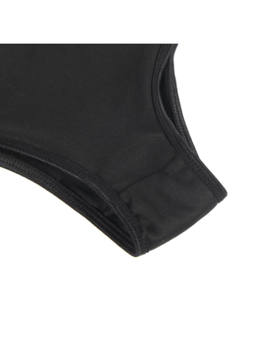 SUBBLIME - ENSEMBLE DEUX PIÈCES DE SOUTIEN-GORGE TRANSPARENT ET BANDES S/M